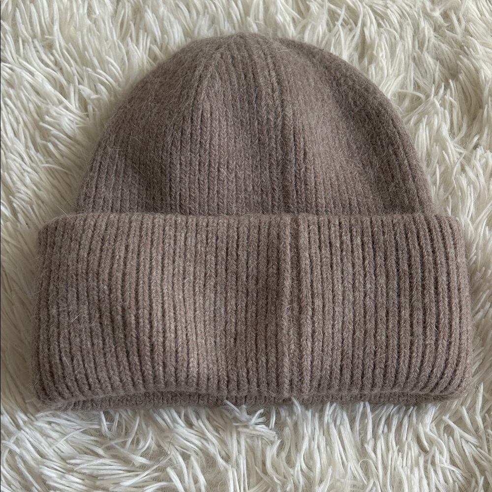 Cozy Brown Knit Beanie - Picture 3 of 5